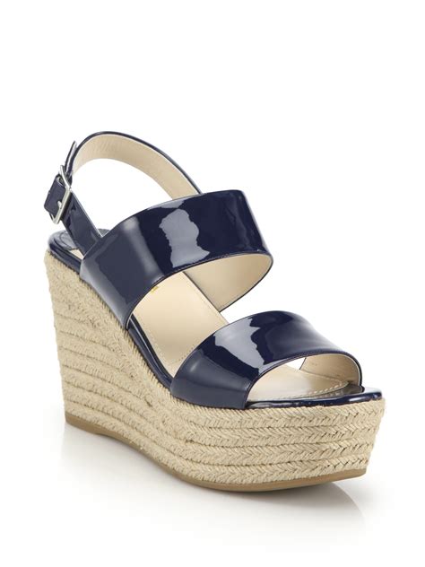 prada leather espadrille wedge sandals|Prada diagram platform sandal.